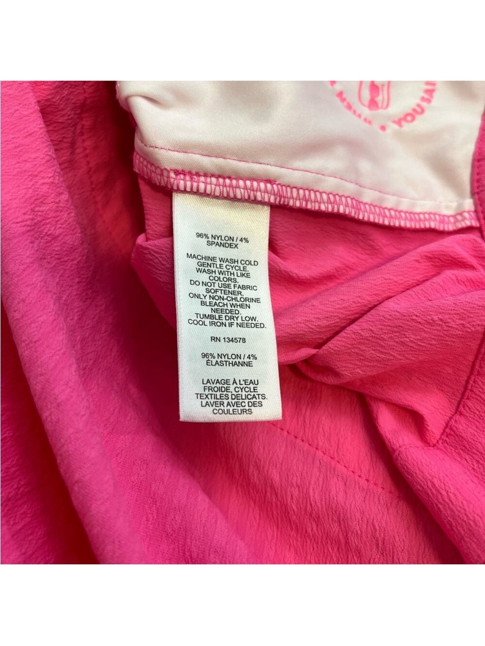 Vineyard Vines Pink Harbor Seersucker Performance Tunic Dress - Picture 6 of 6